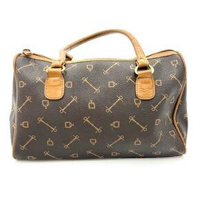 Genuine Leather Brown Satchel Handbag
